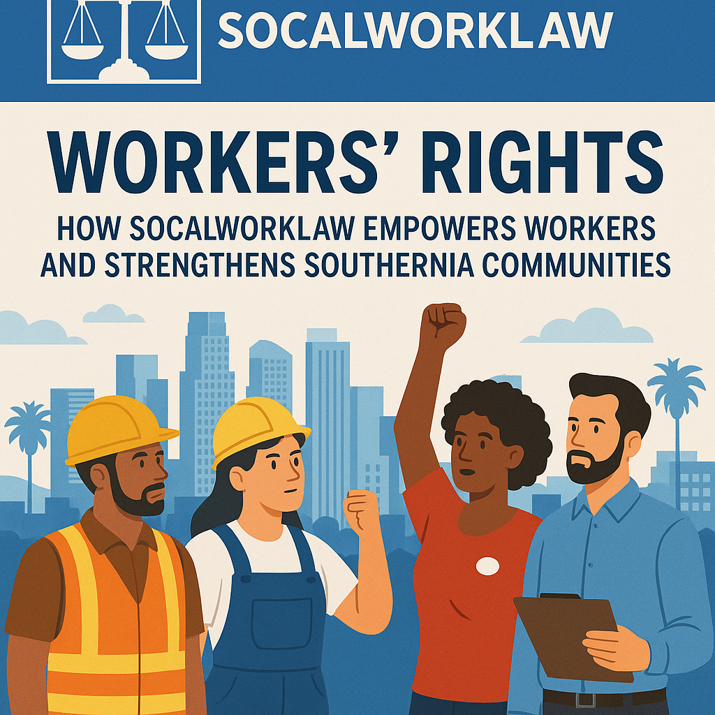 SoCalWorkLaw workers rights illustration for How SoCalWorkLaw Empowers Workers and Strengthens Southern California Communitie