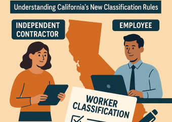 California worker classification illustration for Independent Contractor vs Employee: Understanding California’s New Classifi
