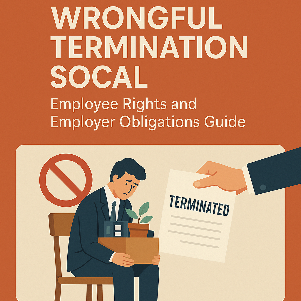 wrongful termination SoCal illustration for Wrongful Termination in SoCal: Employee Rights and Employer Obligations Guide