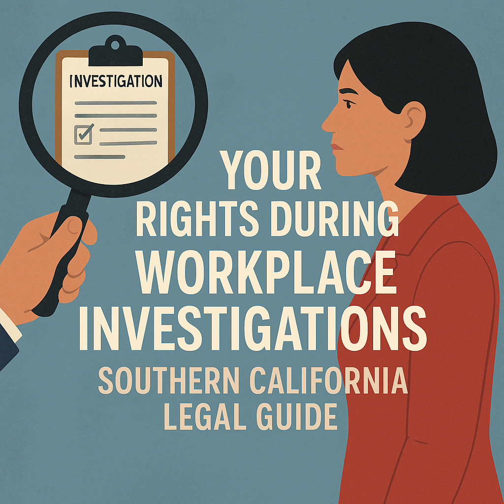 workplace investigation rights illustration for Your Rights During Workplace Investigations: Southern California Legal Guide